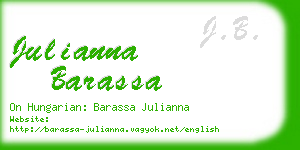 julianna barassa business card